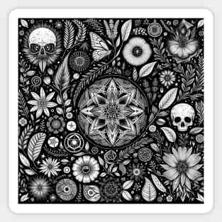 Dark Wicca Pattern 3 Sticker